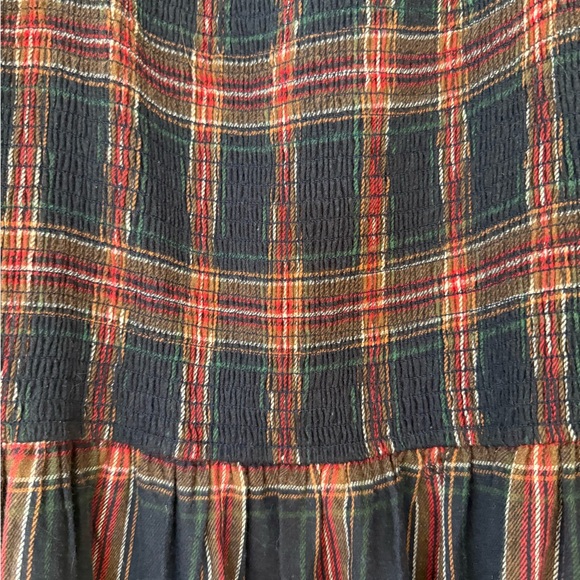 Ivy City Co Madeline Midi Tiered Prairie Dress Red Plaid - Picture 6 of 8